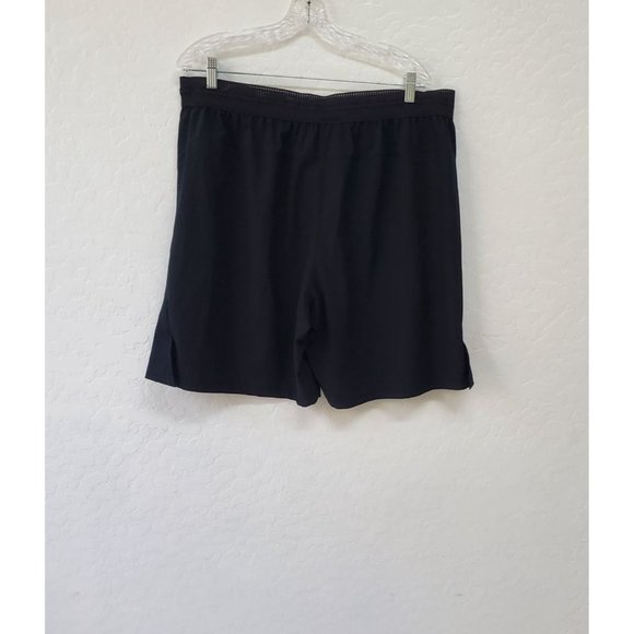 Umbro Shorts XL Black Spell Out Reflective Polyester Spandex - Picture 2 of 5